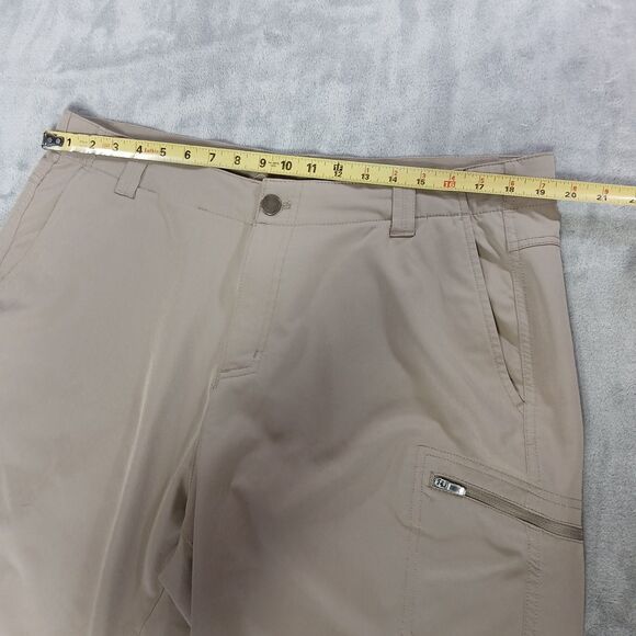 ZeroXposur Travel Series Shorts Mens 38 Beige Khaki Cargo Performance Stretch - Picture 5 of 8